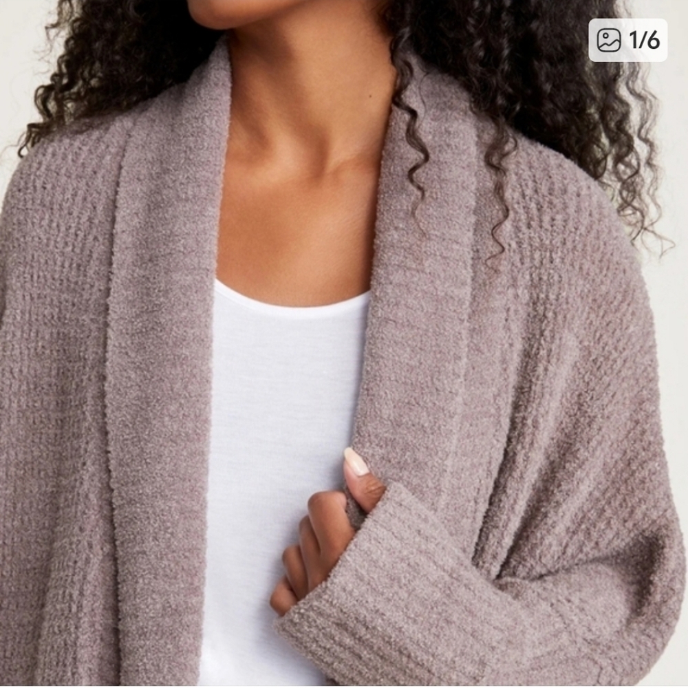 Barefoot Dreams CozyChic Lite Waffle Cocoon Cardi
